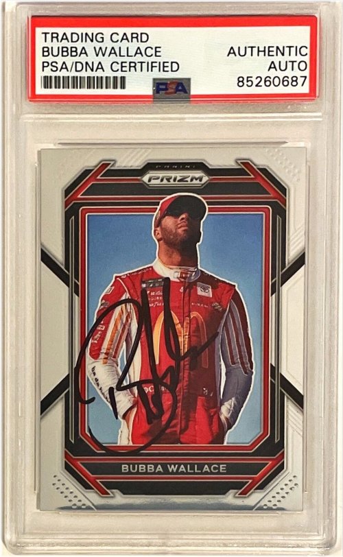 Bubba Wallace Autographed Trading Card