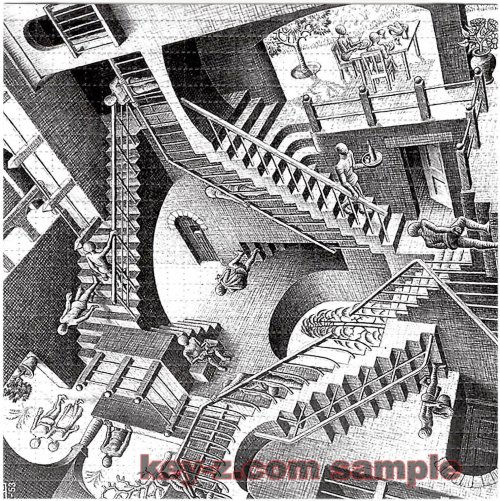 Portal Perforations: Psychedelic Stairway Art