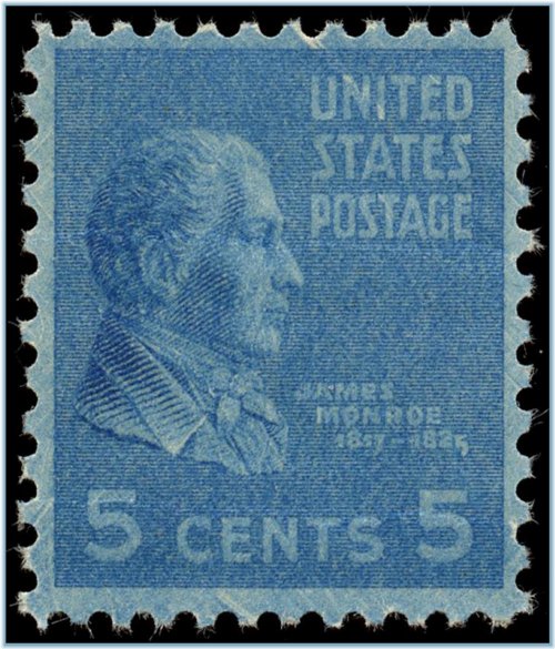 Monroe Over-Inked Mint Never Hinged