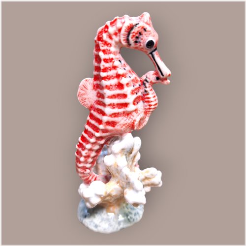 NORTHERN ROSE Seahorse With Baby Miniature Figurine