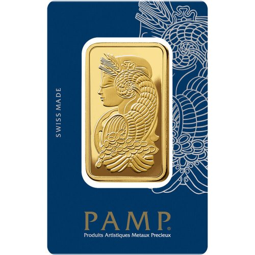 Fortuna 50 Gram Gold Bullion in Sealed Assay by PAMP Suisse