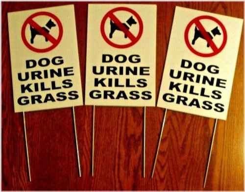 Grass Protection Reminder Signs for Dog Owners