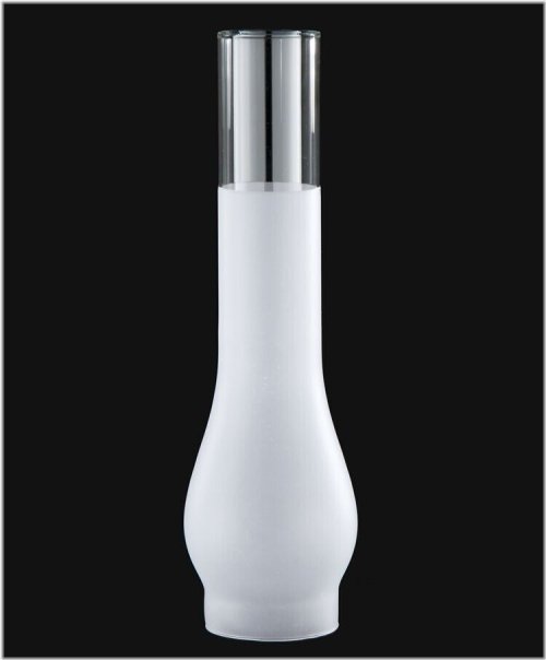Frosted Glass Chimney for Rayo & C.D. Lamp Burner