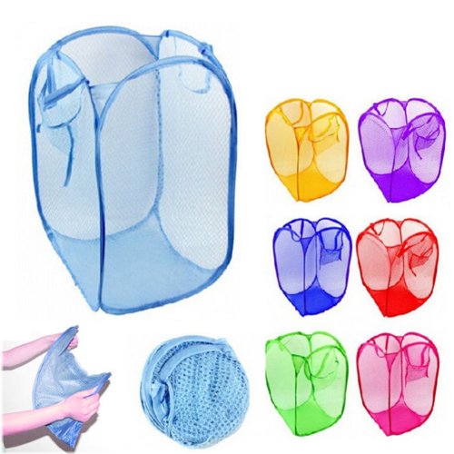 Folding Mesh Laundry Basket Set