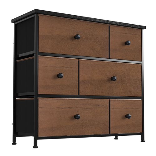 Espresso Steelframe Dresser