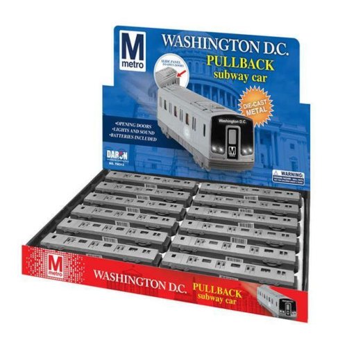 DC Metro Subway Pullback Collection - Set of 12 Diecast Models