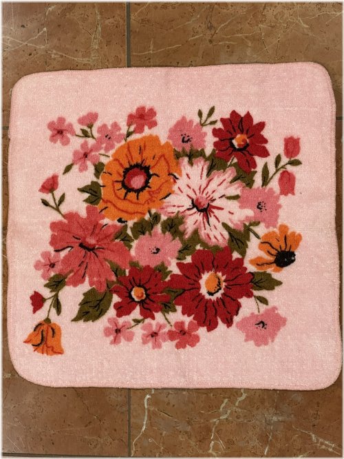 Vintage Pink Floral Towels