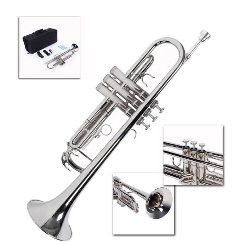 Silver Bb Trumpet for Student and Professional Musicians