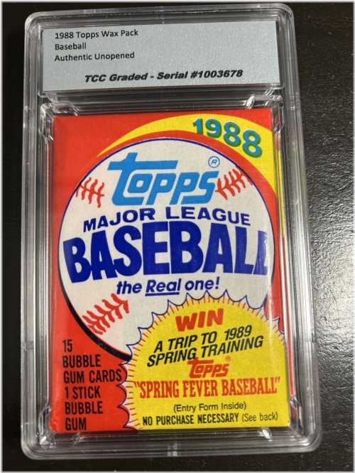 Vintage Topps Baseball Wax Pack - Certified Authentic Unopened