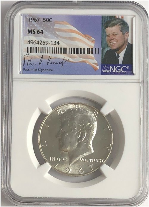 Silver Signature Kennedy Half Dollar - 1967 Business Strike