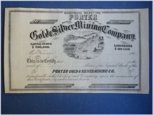 Butte County Mining Heritage Certificate