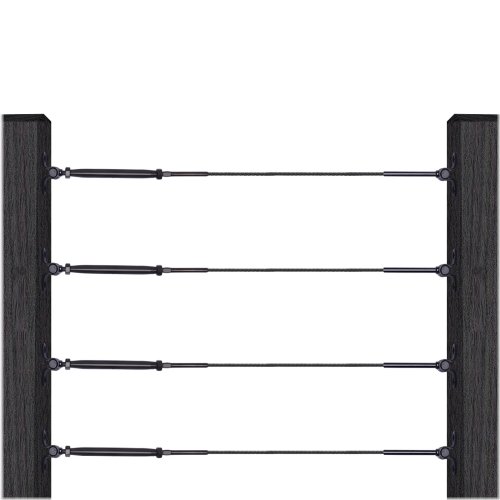 Black Stainless Cable Railing Kit