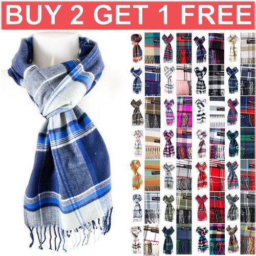 Cashmere Plaid Scarf Collection