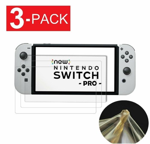 Switch Shield: Triple Pack of Protective PET Films for OLED Gaming Screen