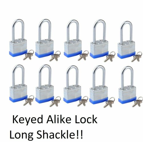 Keyed-Alike Laminated Pad Locks Set