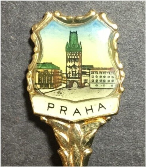 Praha Czechoslovakia Vintage Souvenir Spoon