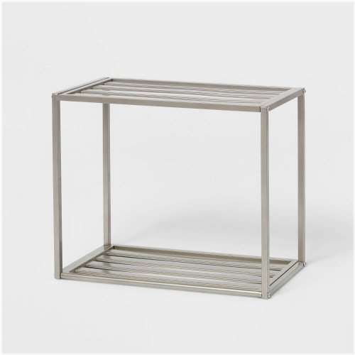 Brushed Nickel Metal Wall Shelf by Brightroom