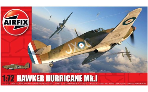 Hurricane Mk.I Plastic Model Plane Kit (1:72 Scale) by Airfix