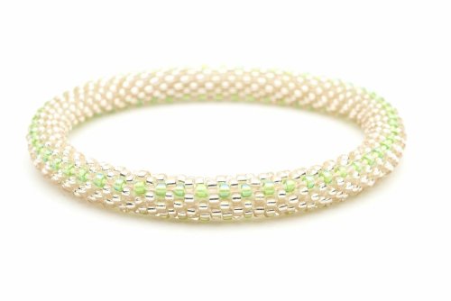 Pistachio Glass Beaded Bracelet