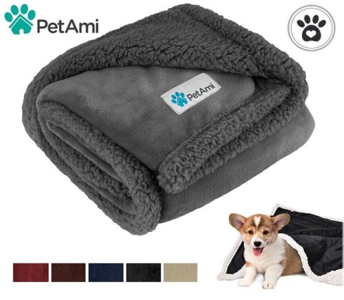 Cozy Paws Fleece and Sherpa Blanket