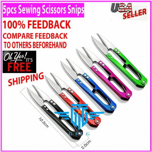 Precision Cut Sewing Set: 5 Scissors for Snipping, Cutting Threads, and Embroidery in the USA