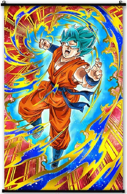 Dragon Ball Super Saiyan Blue Goku Art Print