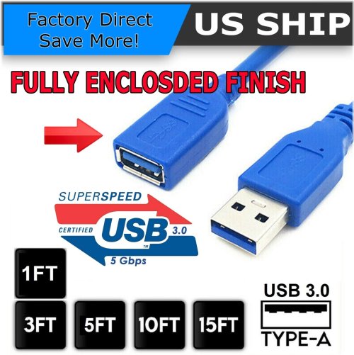 SwiftLink USB Extension Cable - High Speed Male to Female Cord