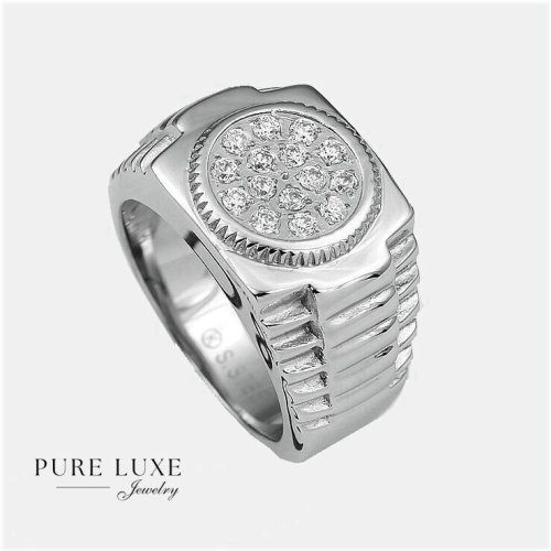Steel Sparkle Rings