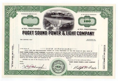 Puget Sound Power & Light Company Stock