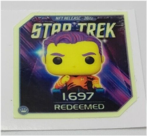 Galactic Glow: Personalized Star Trek Funko Sticker Design