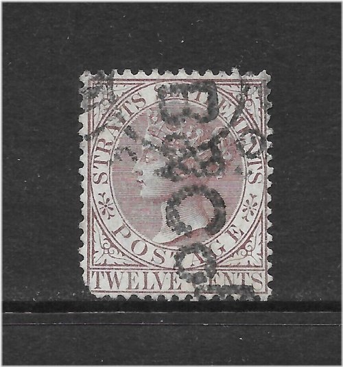 Victorian Violet Brown Stamp