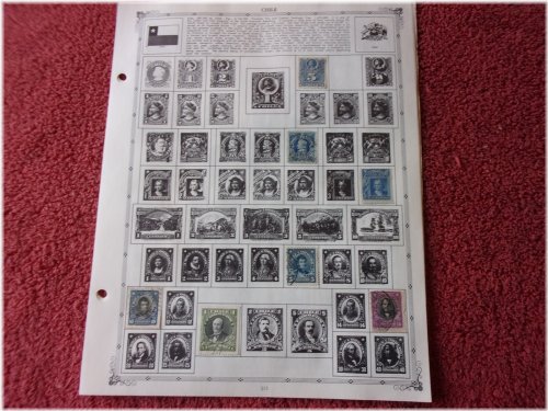 Chilean Stamp Collection with Regent Album Pages