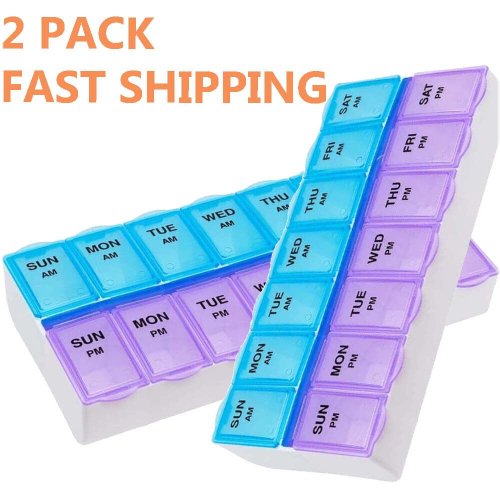 Twice-a-Day Pill Organizer Set