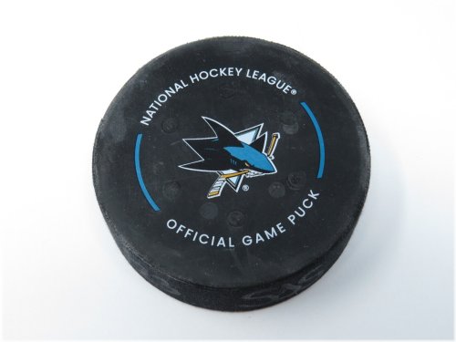 NHL Game-Worn Puck from St. Louis Blues Vs. San Jose Sharks - Authentic Game Memorabilia