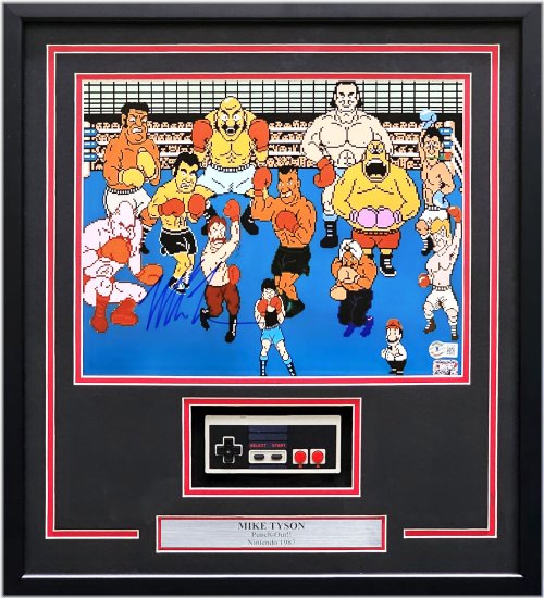 Champion's Autographed Framed Photo: Punch-Out Moment