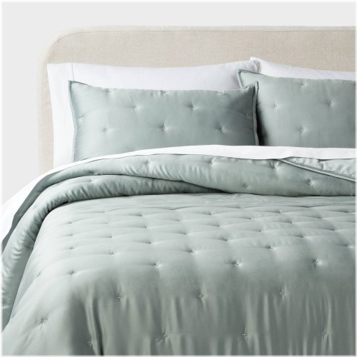 Luxe Lyocell Teal Green Bedding Set