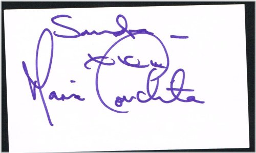 Maria Conchita Autograph Collection