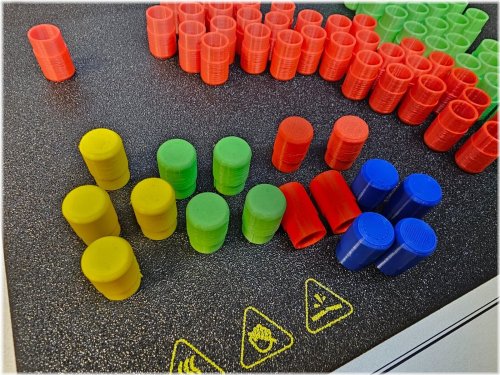 Colorful Game Set Tokens and Pegs - 16 Pieces Total