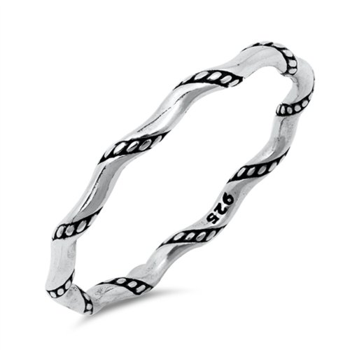 Bali Rope Knot Sterling Silver Ring