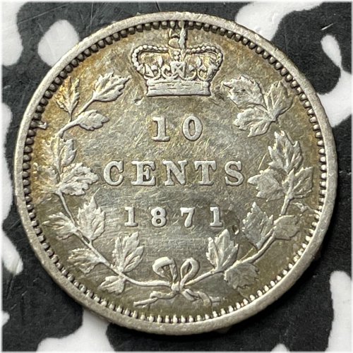 1871 Canadian Silver Dime