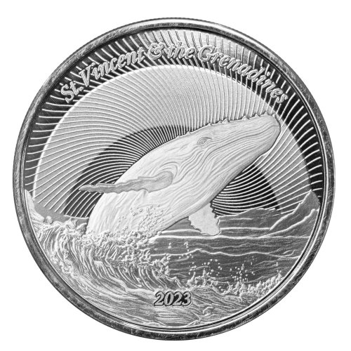 St. Vincent Humpback Whale 1 oz Silver Coin