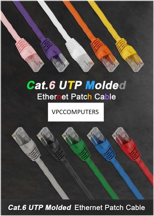 High-Speed Cat6 Ethernet Patch Cable Assortment
