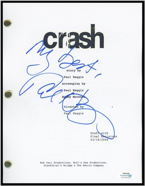Scriptmaster Autograph Collection: Paul Haggis Signed 'Crash' Screenplay