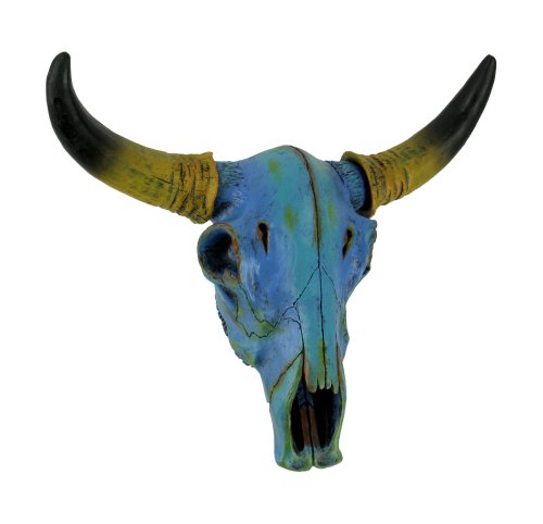 Blue Horizon Steer Skull Wall Art