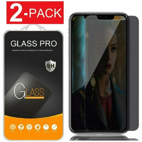 Privacy Shield Tempered Glass Screen Protector for iPhone Pro Max and XS Series