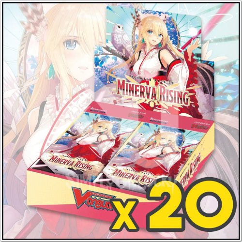 Minerva Rising Booster Case - Sealed Set of 20 Boxes for Cardfight Vanguard OverDress