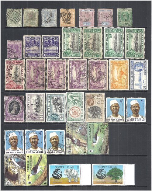 Sierra Leone Stamp Collection "Colonial Legacy