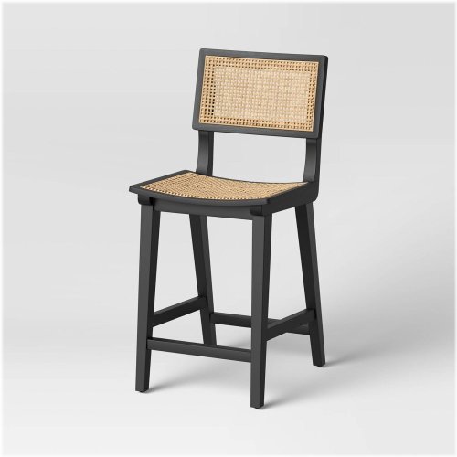 Cane Back Counter Stool