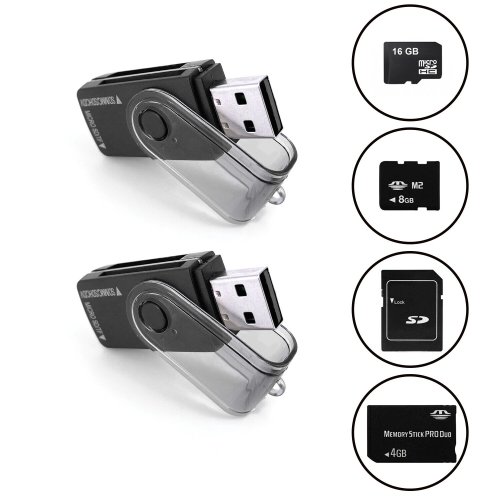 DoubleLink USB Memory Card Adapters for Micro SD and SDXC Cards