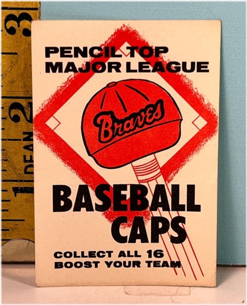 Retro MLB Pencil Top Caps Label Inserts